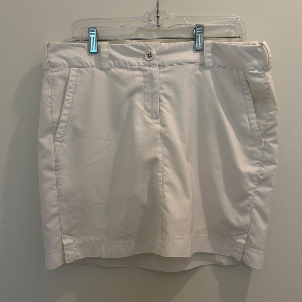 Nike Golf Skort Womens White Athletic Tennis Skirt Mini Performance Size 12